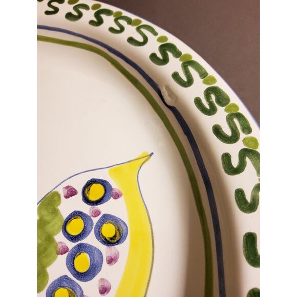 Handpainted Parrot Fish Bermuda Platter by Barbara Finsness - Picture 3 of 4